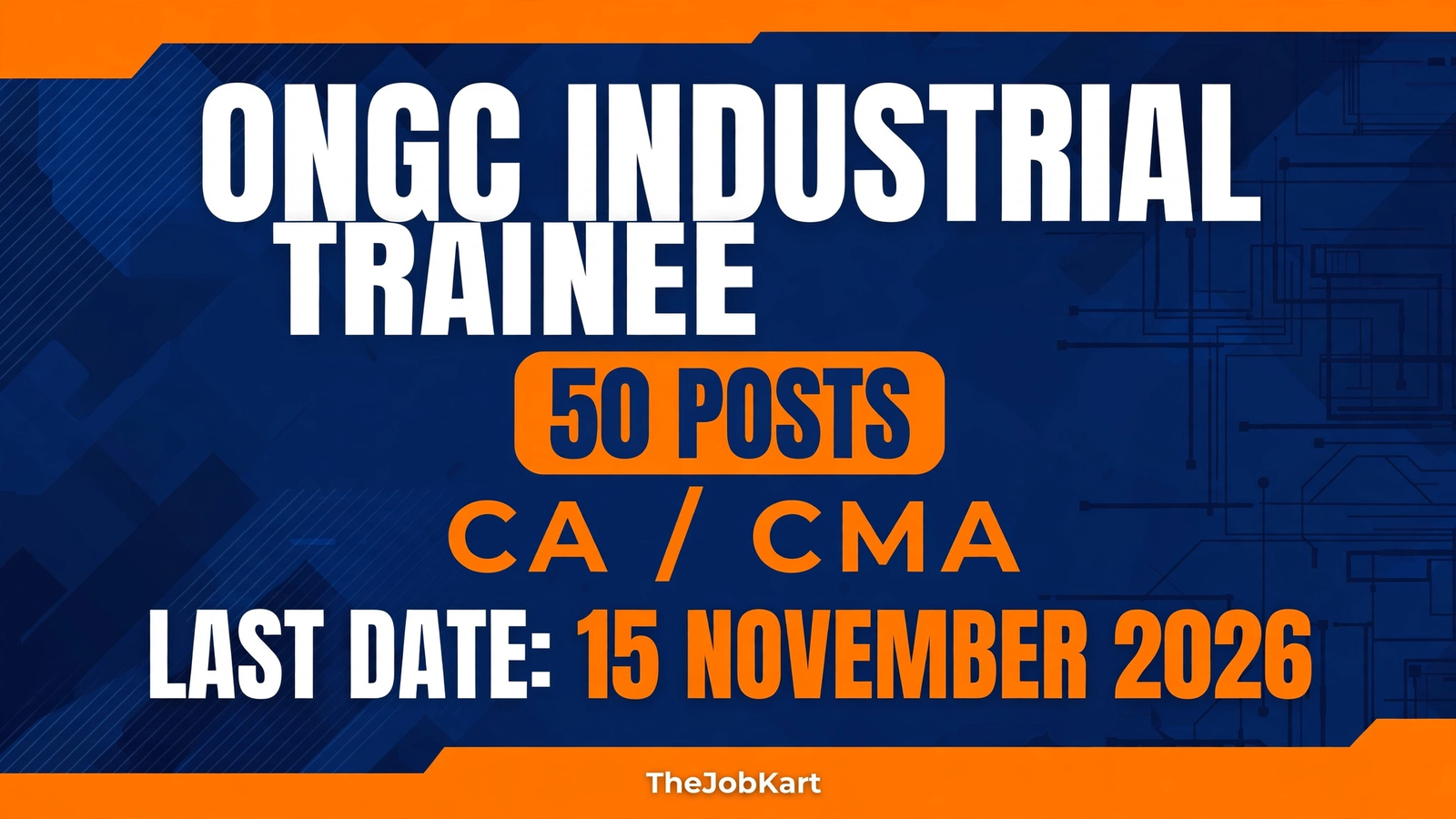 ONGC Industrial Trainee Recruitment 2026