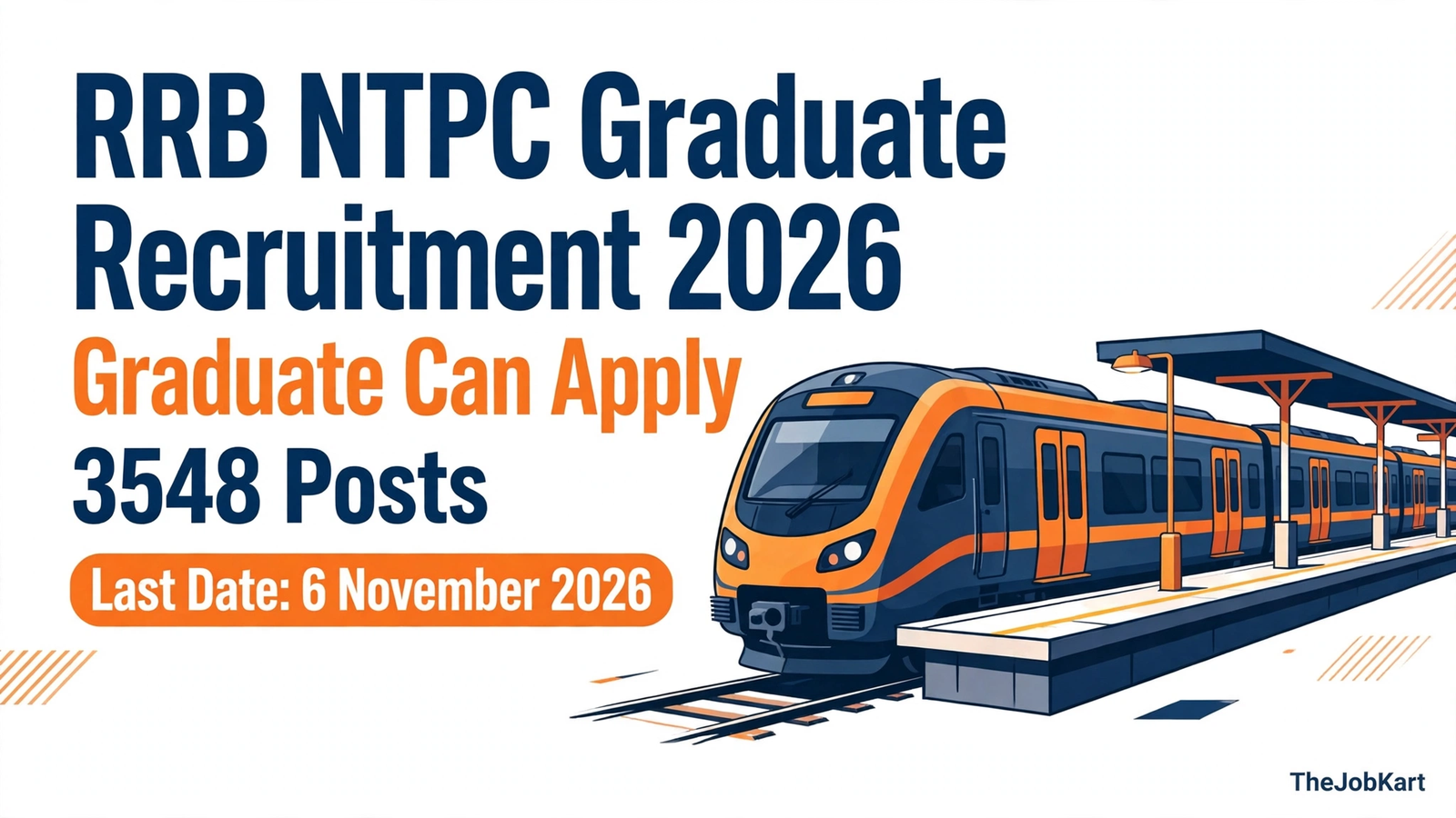RRB NTPC Graduate Level Online Form 2026 (3548 Posts)